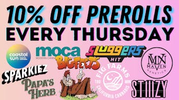 BigFeets formerly Curbstone Exchange 10% Off Prerolls Every Thursday