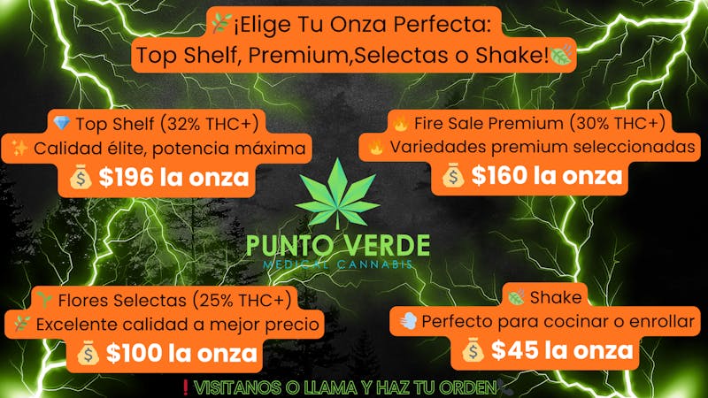 Punto Verde Medical Cannabis 🌿 OFERTA DE FLORES Y SHAKE🌿