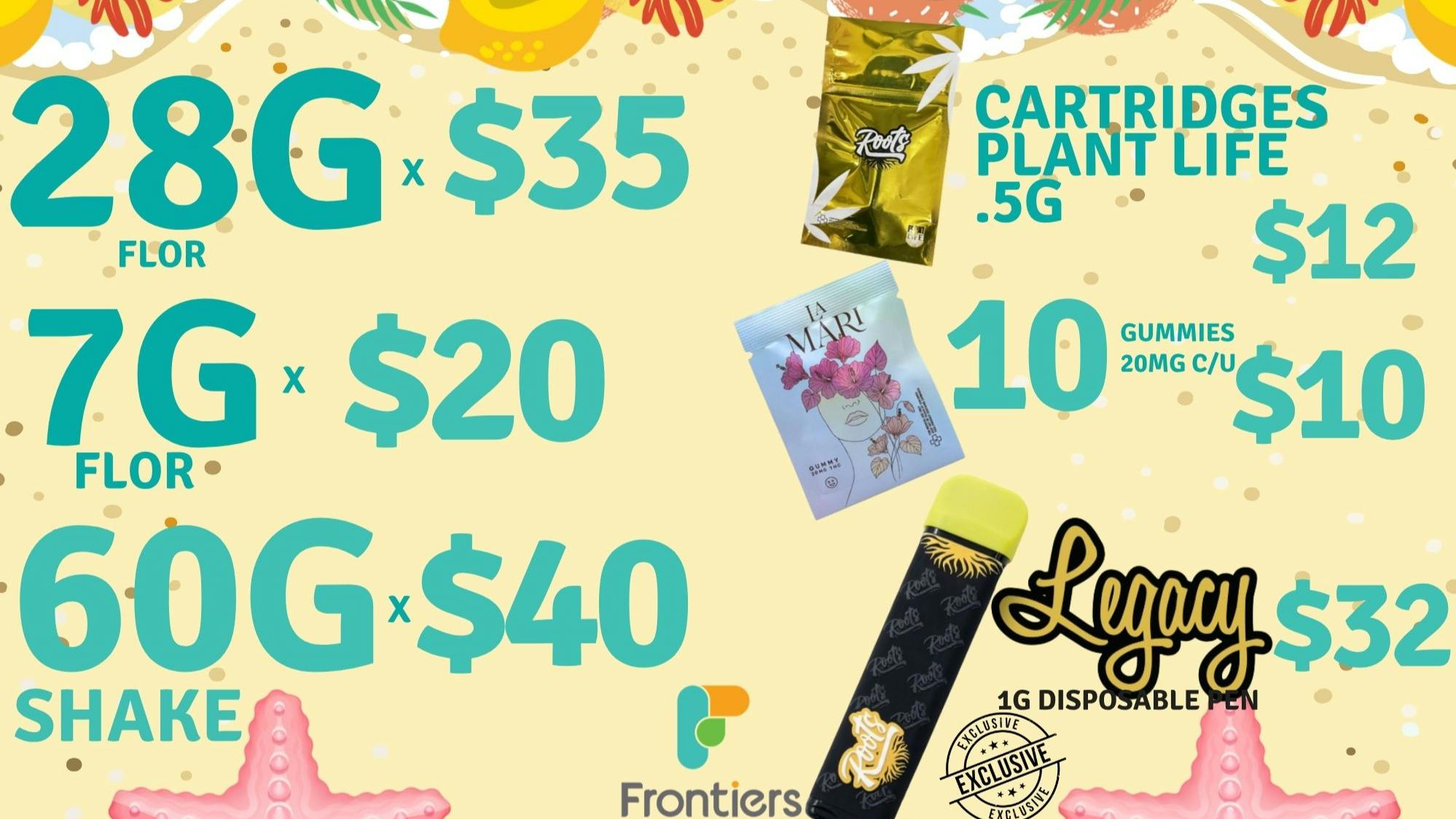 Frontiers Cannabis and Wellness - Carolina 🌞🔥 SUMMER DEALS llegaron a Frontiers 🔥🌞