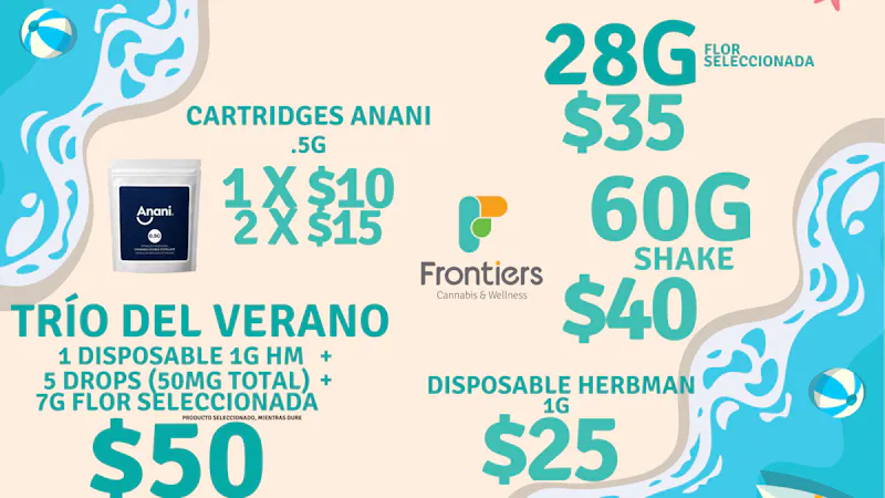 Frontiers Cannabis and Wellness - Carolina 🌴🔥 SUMMER DEALS EN FRONTIERS