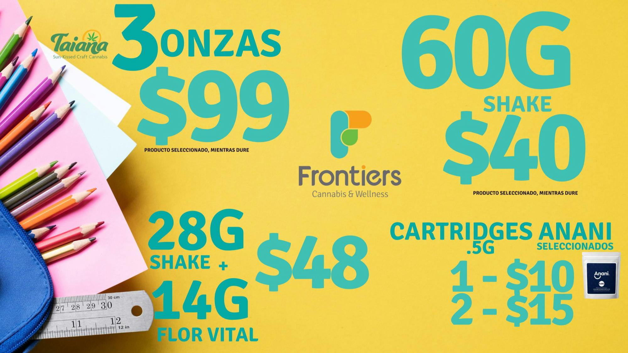 Frontiers Cannabis and Wellness - Carolina 🌻 Ofertas de Agosto en Frontiers