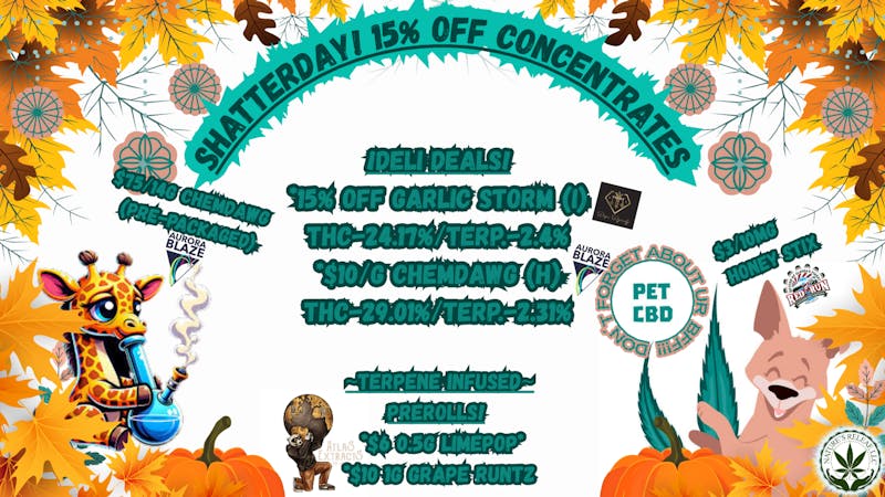 Nature’s ReLeaf Shatterday Deals!