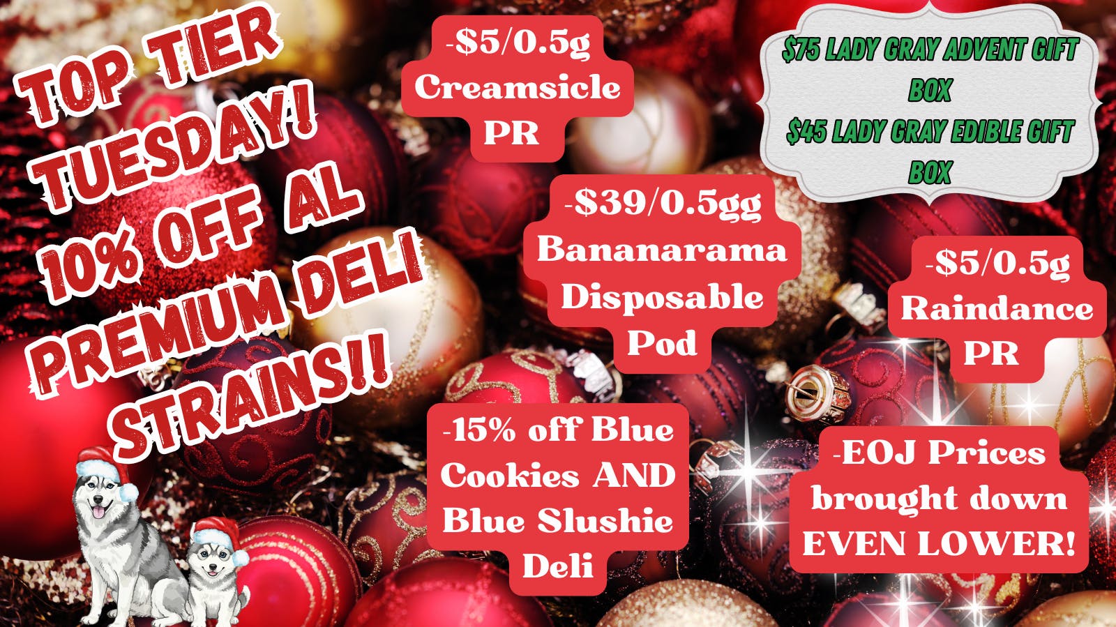 Nature’s ReLeaf $75 Lady Gray Edible Advent Boxes!!