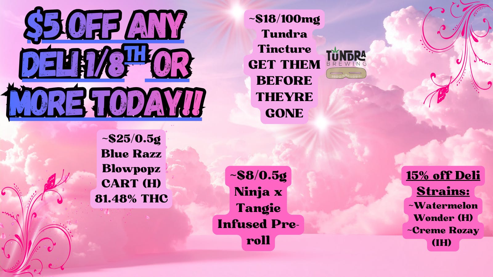 Nature’s ReLeaf $18/100mg Tundra Tincture GET IT BEFORE ITS GONE!!