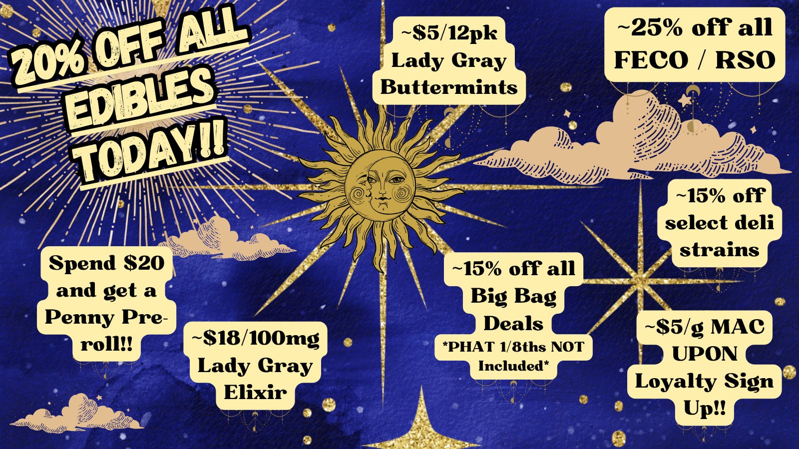 Nature’s ReLeaf 20% off all Edibles Today!!
