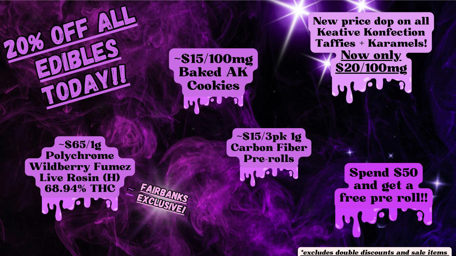 Nature’s ReLeaf New Price Drop on Kreative Konfections!! $20/100mg