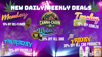 Canna-Cabin Weekly Daily Deals