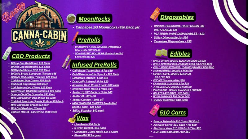 Canna-Cabin Canna-Cabin Deals