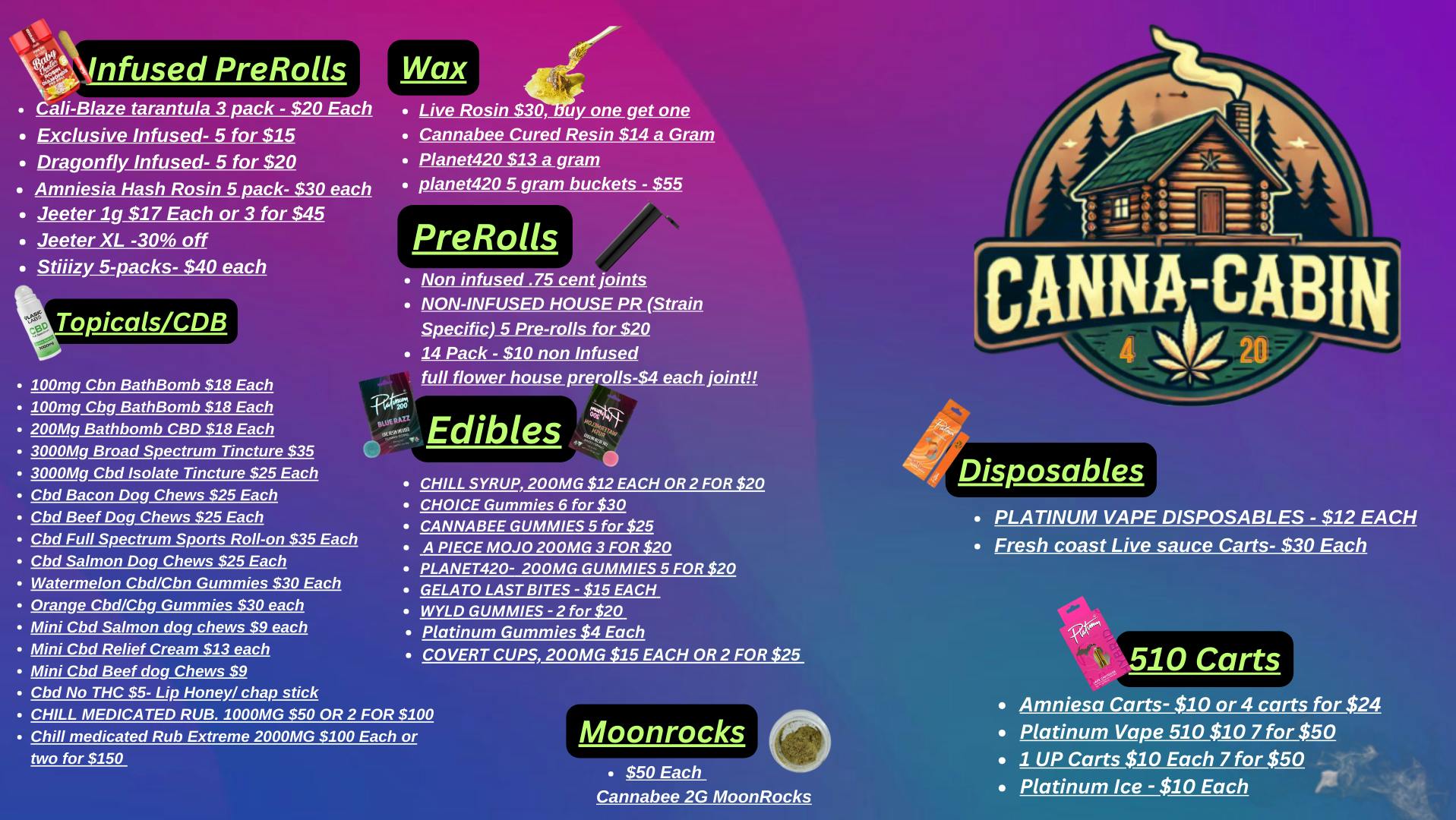 Canna-Cabin Canna-Cabin Deals