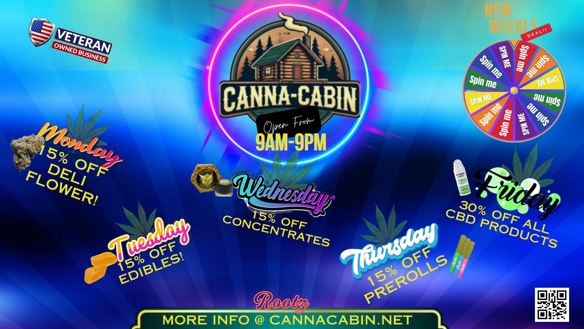 Canna-Cabin Weekly Daily Deals