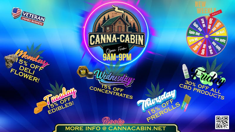 Canna-Cabin Weekly Daily Deals