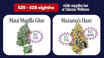 Takoma Wellness Center $25 - $28 eighths