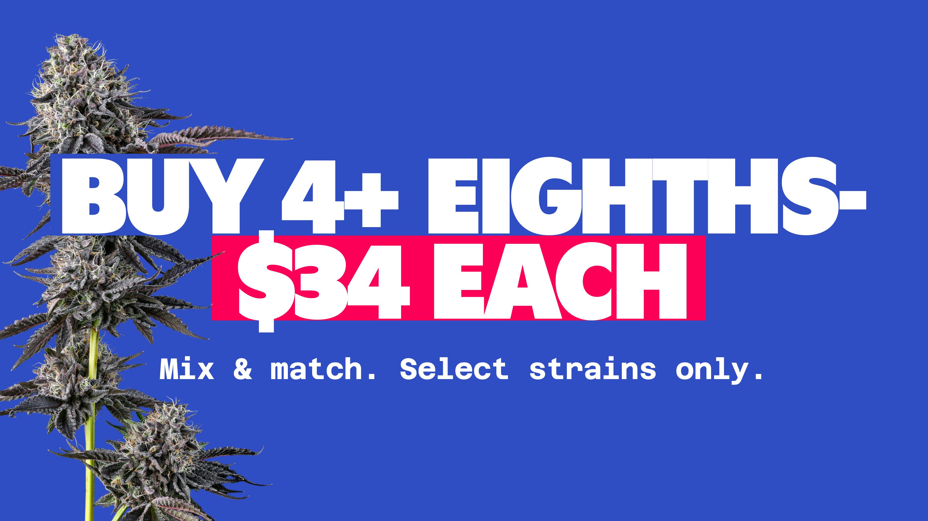 Takoma Wellness Center Buy 4 eighths for $34 each