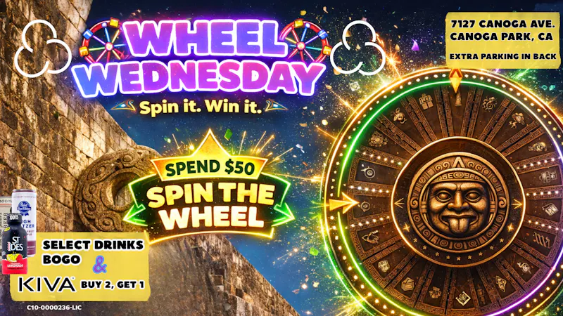 Coast to Coast Canoga Wheel Wednesday is here at 3C Canoga Park 🎡💚