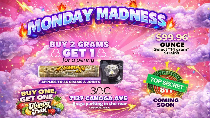 Coast to Coast Canoga MONDAY MADNESS @ 3C COAST