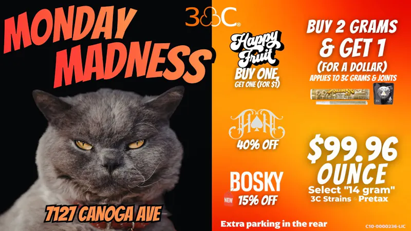 Coast to Coast Canoga MONDAY MADNESS @ 3C COAST