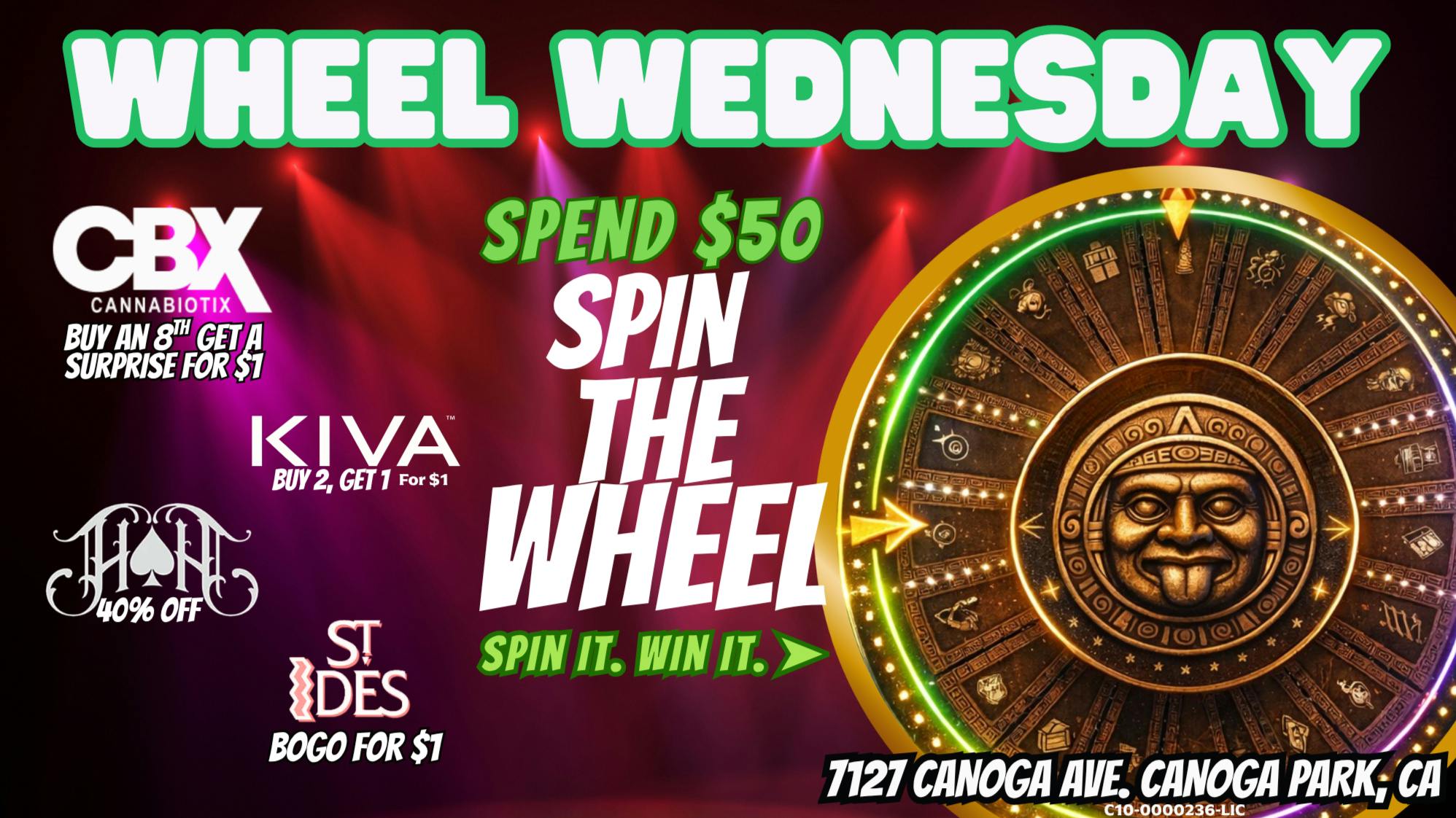 Coast to Coast Canoga Wheel Wednesday is here at 3C Canoga Park 🎡💚