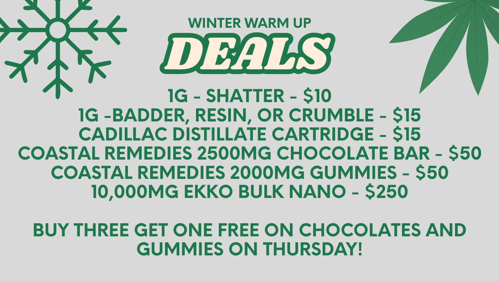 Marks Organix Inc Marks Organix Winter Warm Up Deals