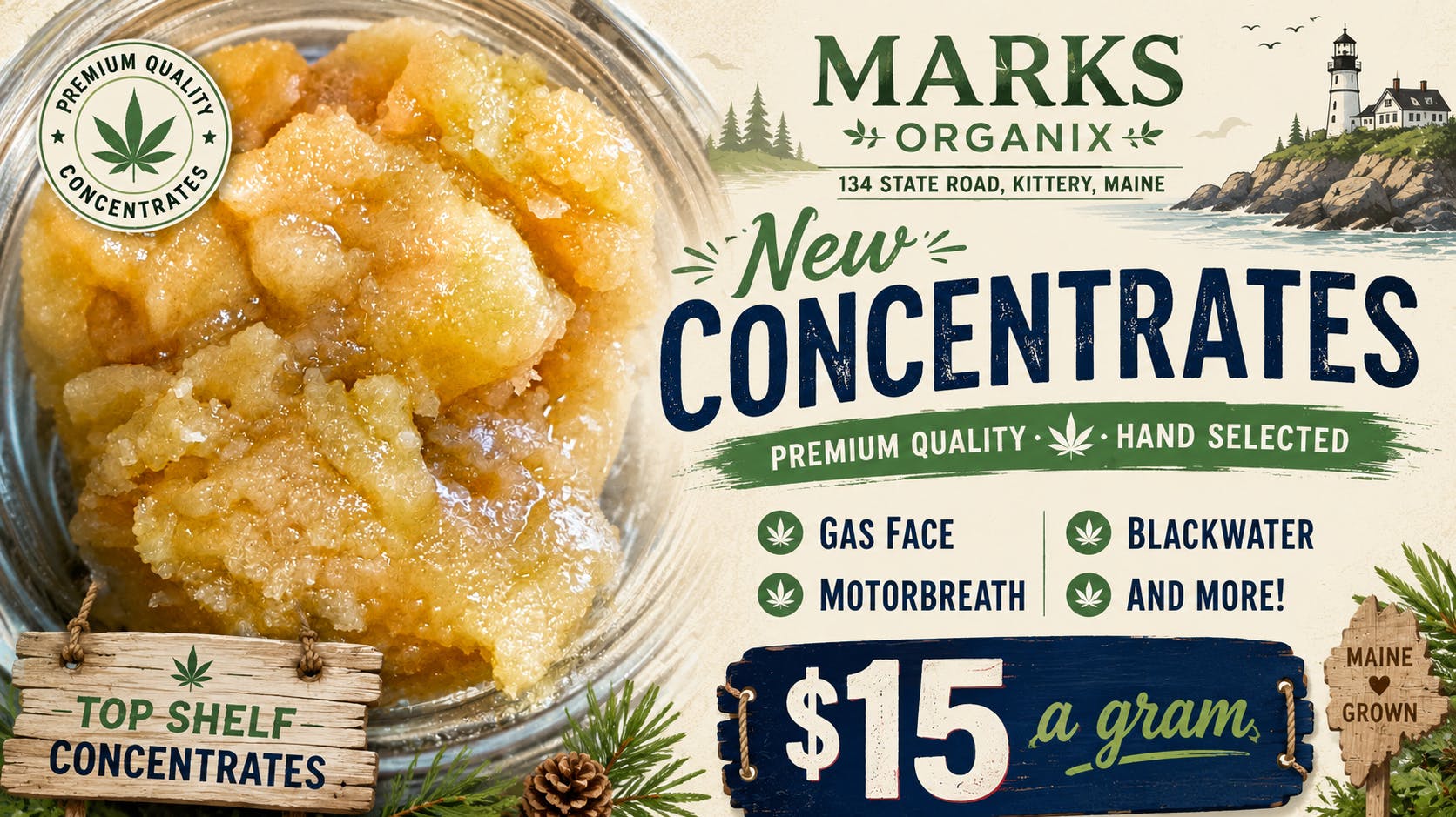 Marks Organix Inc New Concentrates!