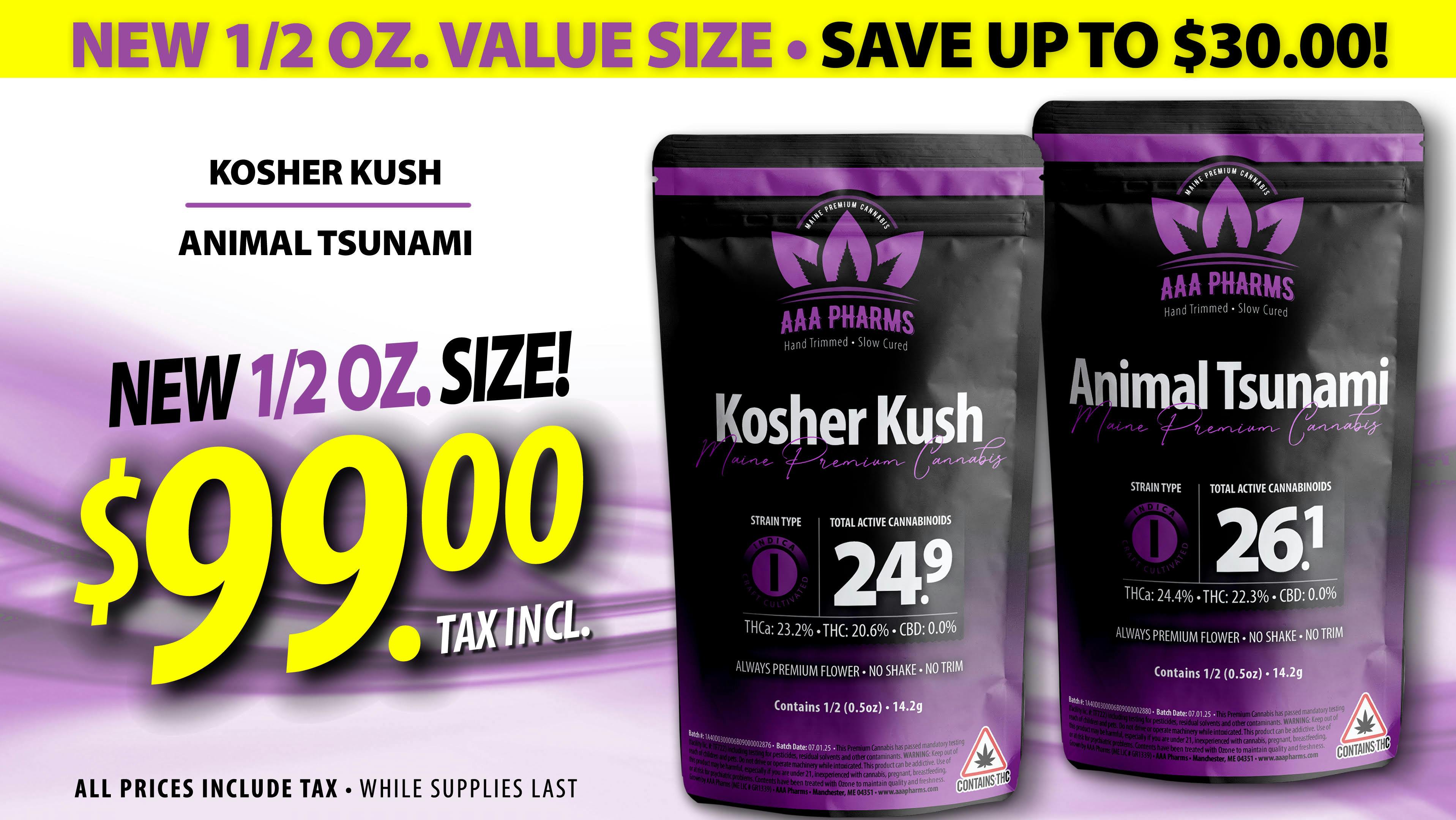 AAA PHARMS 1/2 oz flower for $99