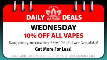 AAA PHARMS Wednesday Deal - 10% Off Cartridges