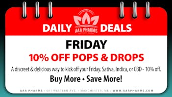 AAA PHARMS Friday Deal - 10% Off Pops and Drops