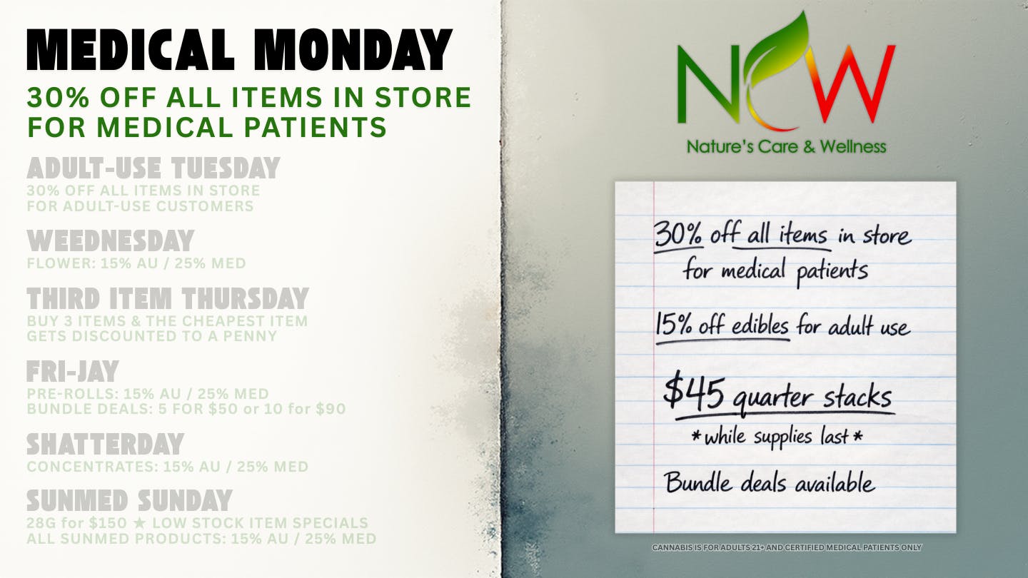 Nature's Care & Wellness Medical Monday at NCW