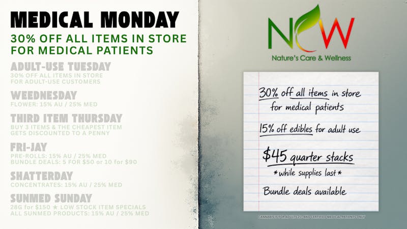 Nature's Care & Wellness Medical Monday at NCW