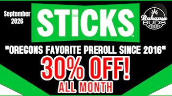 Bahama Buds - Coos Bay Sticks September Sale! 30% OFF