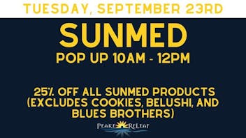 Peake ReLeaf 25% off Sunmed Products!