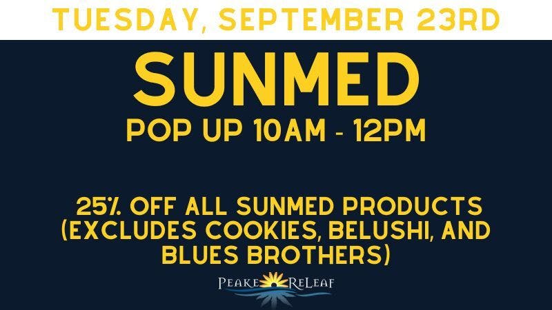 Peake ReLeaf 25% off Sunmed Products!
