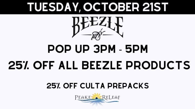 Peake ReLeaf 25% off Beezle Products & 25% off Culta PrePacks!