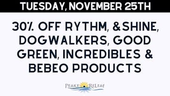 Peake ReLeaf 30% off GTI Products!