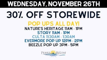 Peake ReLeaf 30% off Storewide!!