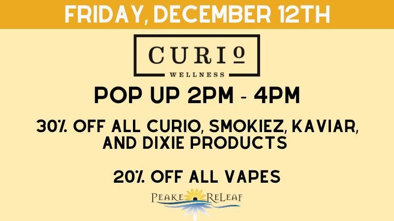 Peake ReLeaf 30% off Curio Products!