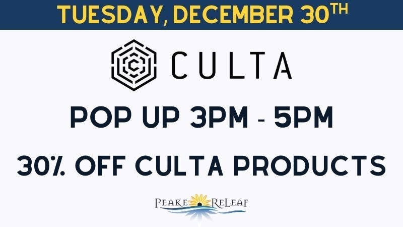 Peake ReLeaf 30% off Culta Products!