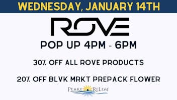 Peake ReLeaf 30% off Rove Products!
