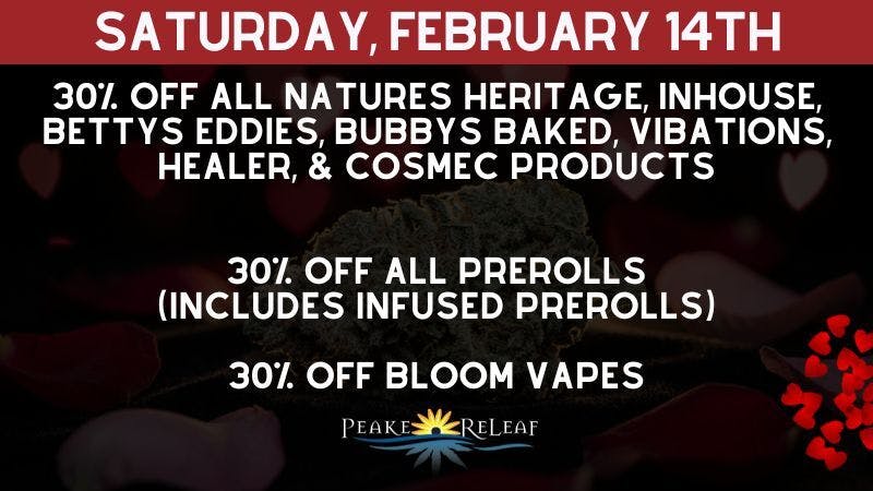 Peake ReLeaf 30% of Natures Heritage & ALL PreRolls!