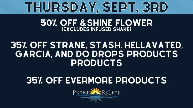 Peake ReLeaf 50% off &Shine Flower!