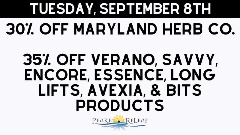 Peake ReLeaf 30% off Maryland Herb Co.