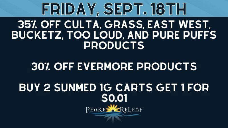 Peake ReLeaf 30% off Evermore!