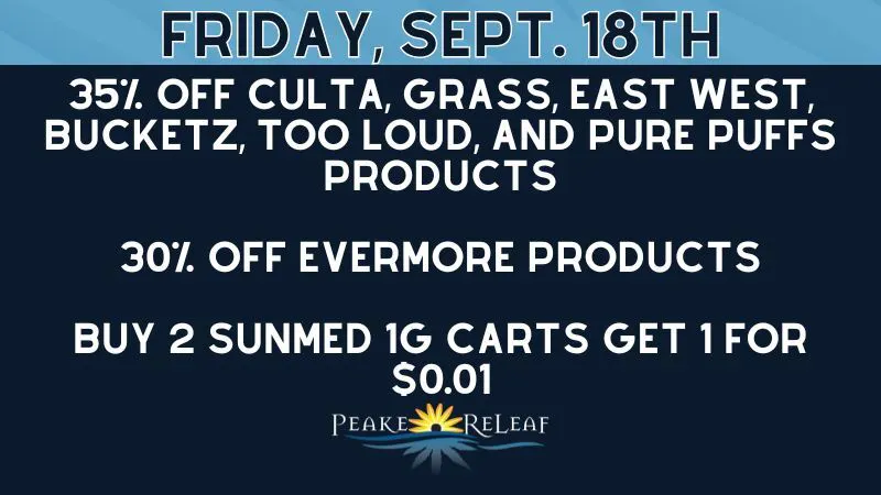 Peake ReLeaf 30% off Evermore!