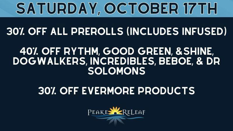 Peake ReLeaf 30% off all Evermore products!