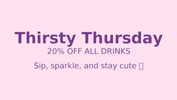 Strawberry Fields 2.0 Thirsty Thursday