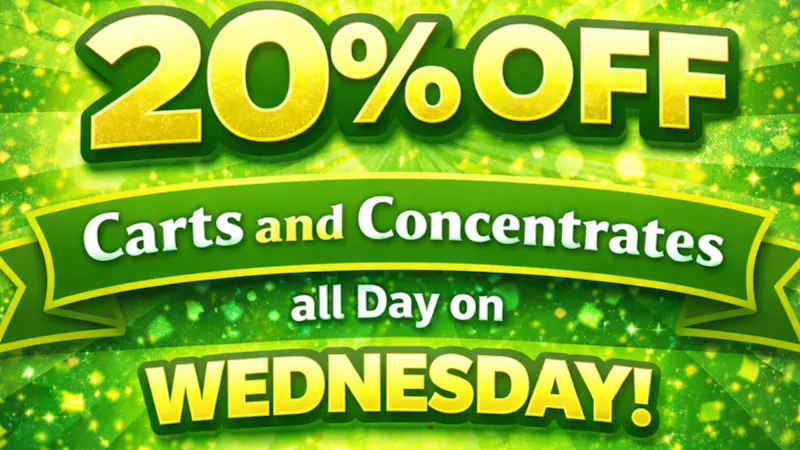 207THC 20% off Carts / Concentrates