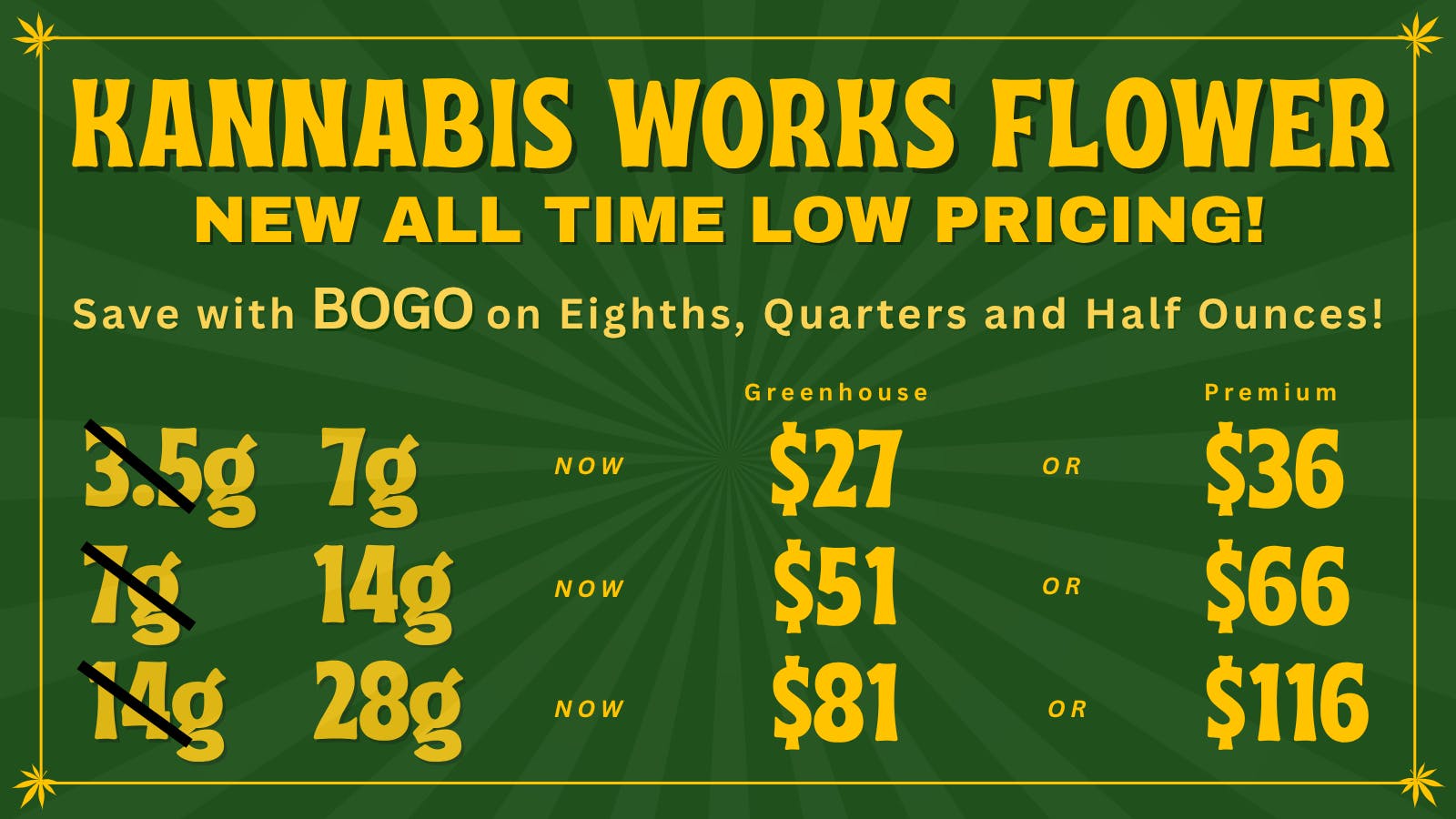 Kannabis Works BUY ONE GET ONE FOR $1