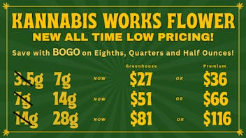 Kannabis Works BUY ONE GET ONE FOR $1