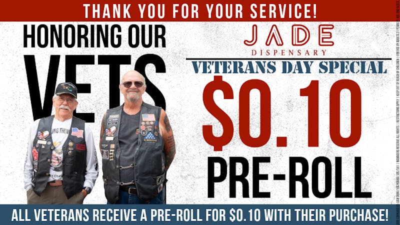 Jade Cannabis Co. - Sky Pointe Veteran's Day @ Jade
