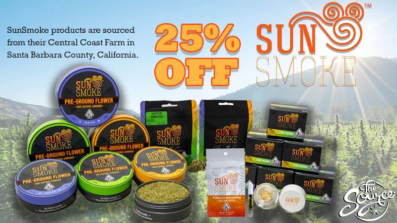The Source - Bakersfield 25% OFF SunSmoke Brand!