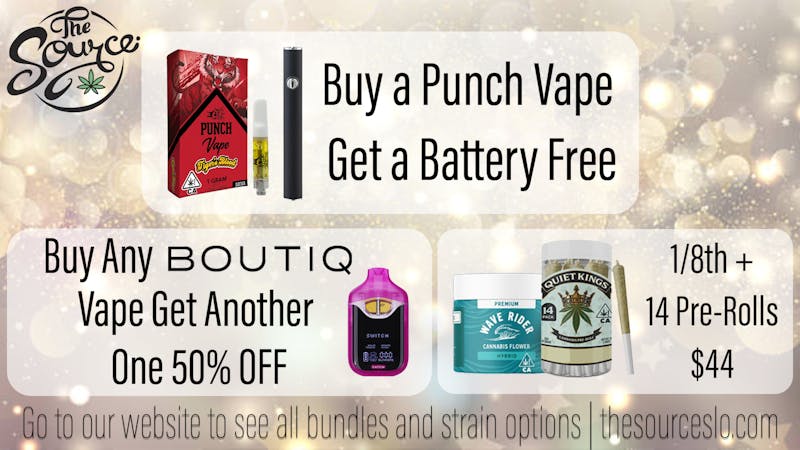 The Source All Punch Vapes Come with a 510 Battery!!!